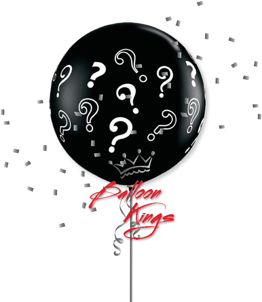 36in Latex Question Marks - Gender Reveal Balloon Dubai (1280x1280), Png Download