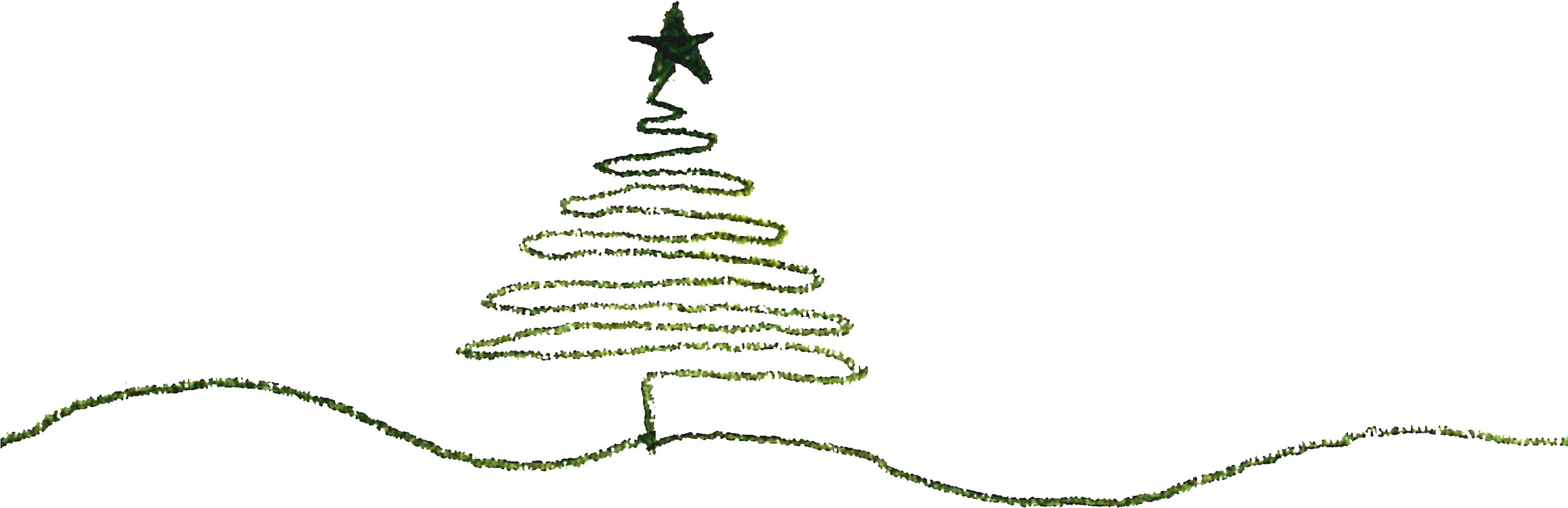 Christmas Tree (3600x1357), Png Download