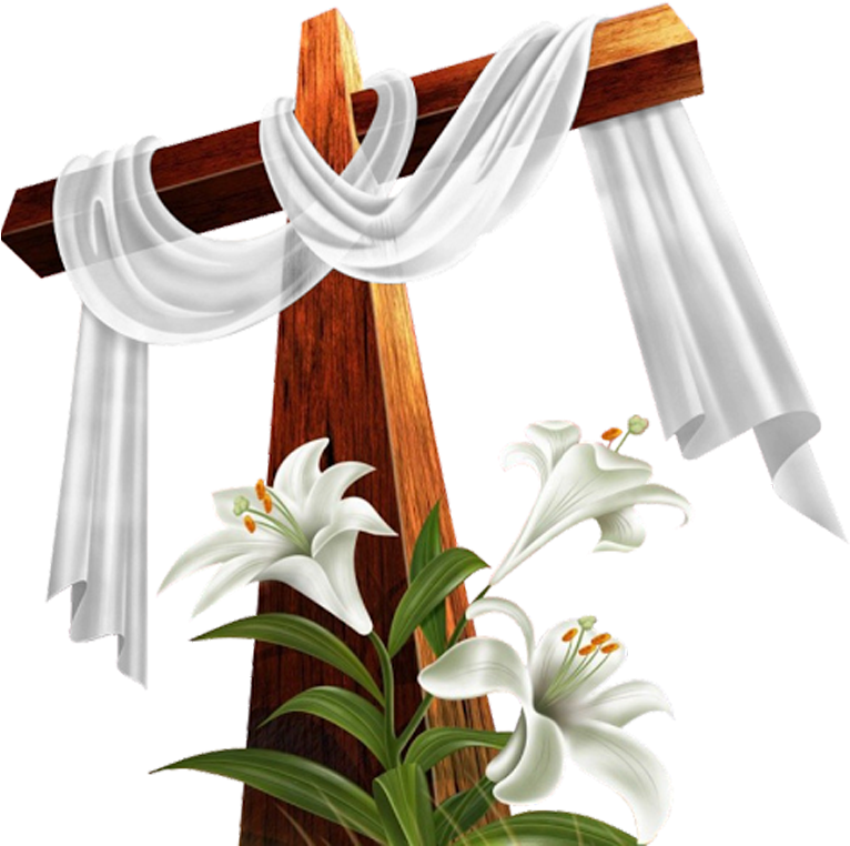 Cruz Em Png - Happy Easter Christian (768x1024), Png Download