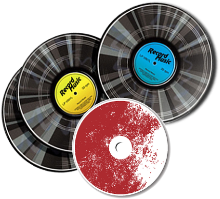 Vinyl Records - Records Cds (510x470), Png Download