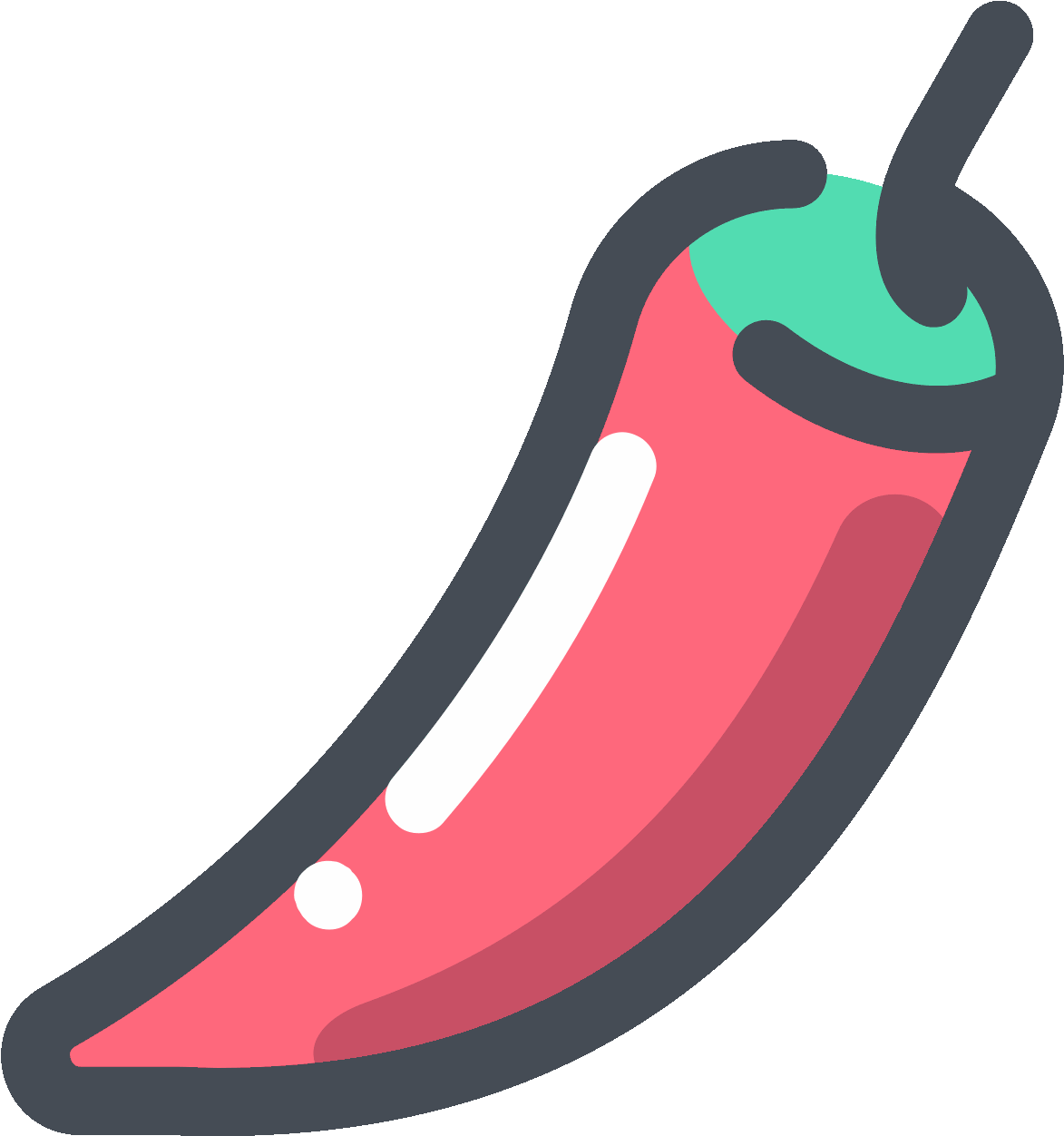 Hot Pepper Icon - Pepper Icon (1600x1600), Png Download