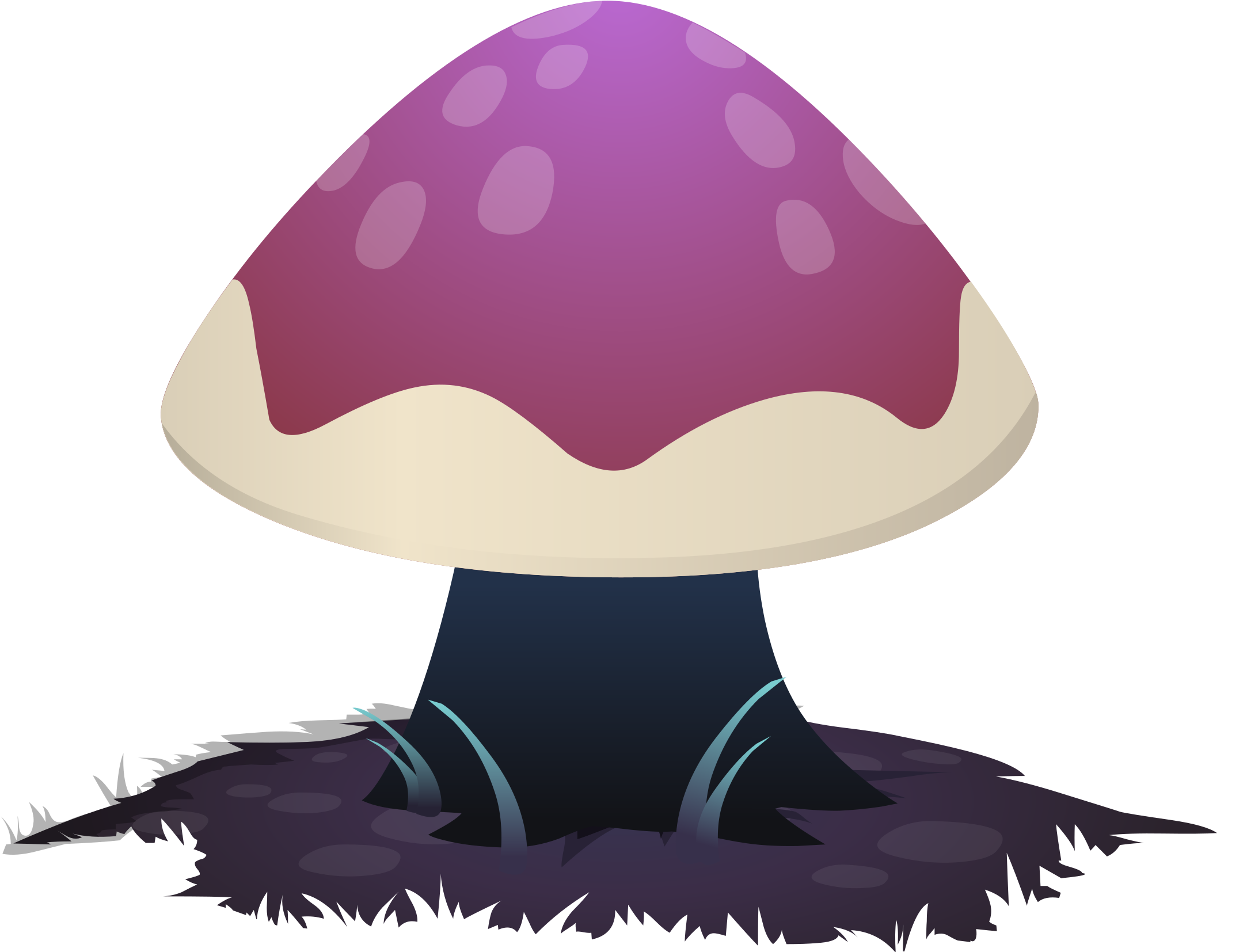 Street Spirit Zutto Png Clip Arts - Mushroom (600x542), Png Download