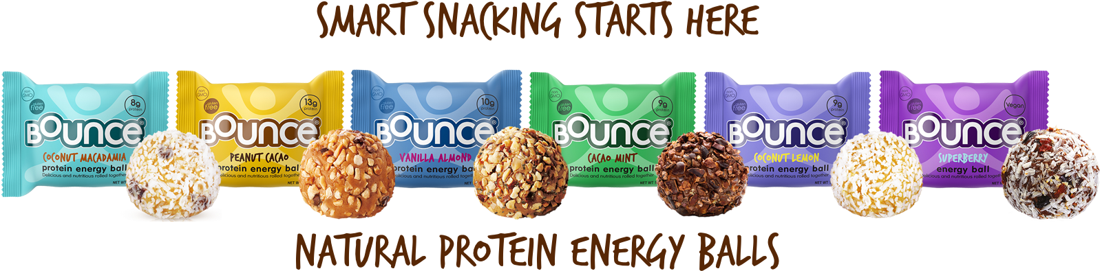 From The Manufacturer - Bounce Energy Balls (1599x487), Png Download