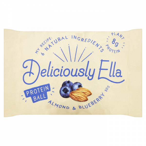 Energy Balls - Deliciously Ella Almond & Blueberry Energy Ball (600x600), Png Download