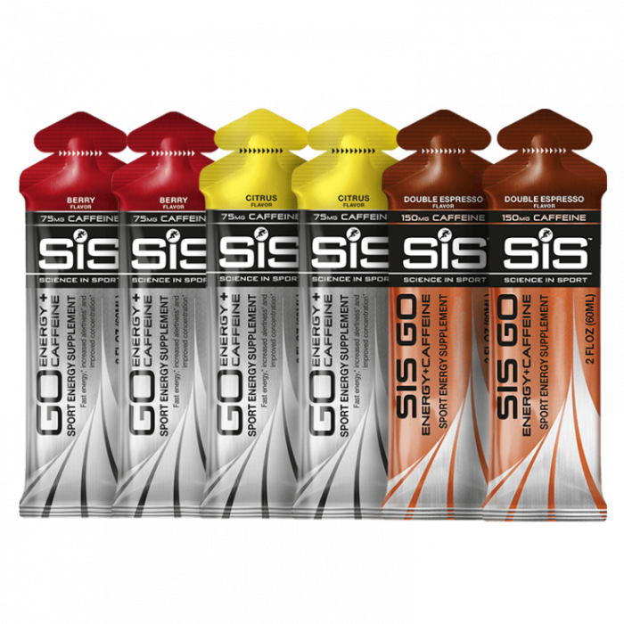 Caffeine Energy Gel Variety Pack - Go Energy + Caffeine Gel 60ml 30 Pack - Citrus (700x700), Png Download