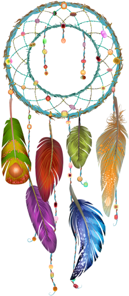 Dreamcatcher Png Clip Art Image - Colorful Dream Catcher Stock (264x600), Png Download
