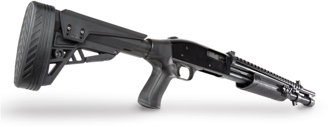 Alt View Of Ati T3 Tactlite Shotgun Stock - Ati T3 Shotgun Stock (650x325), Png Download