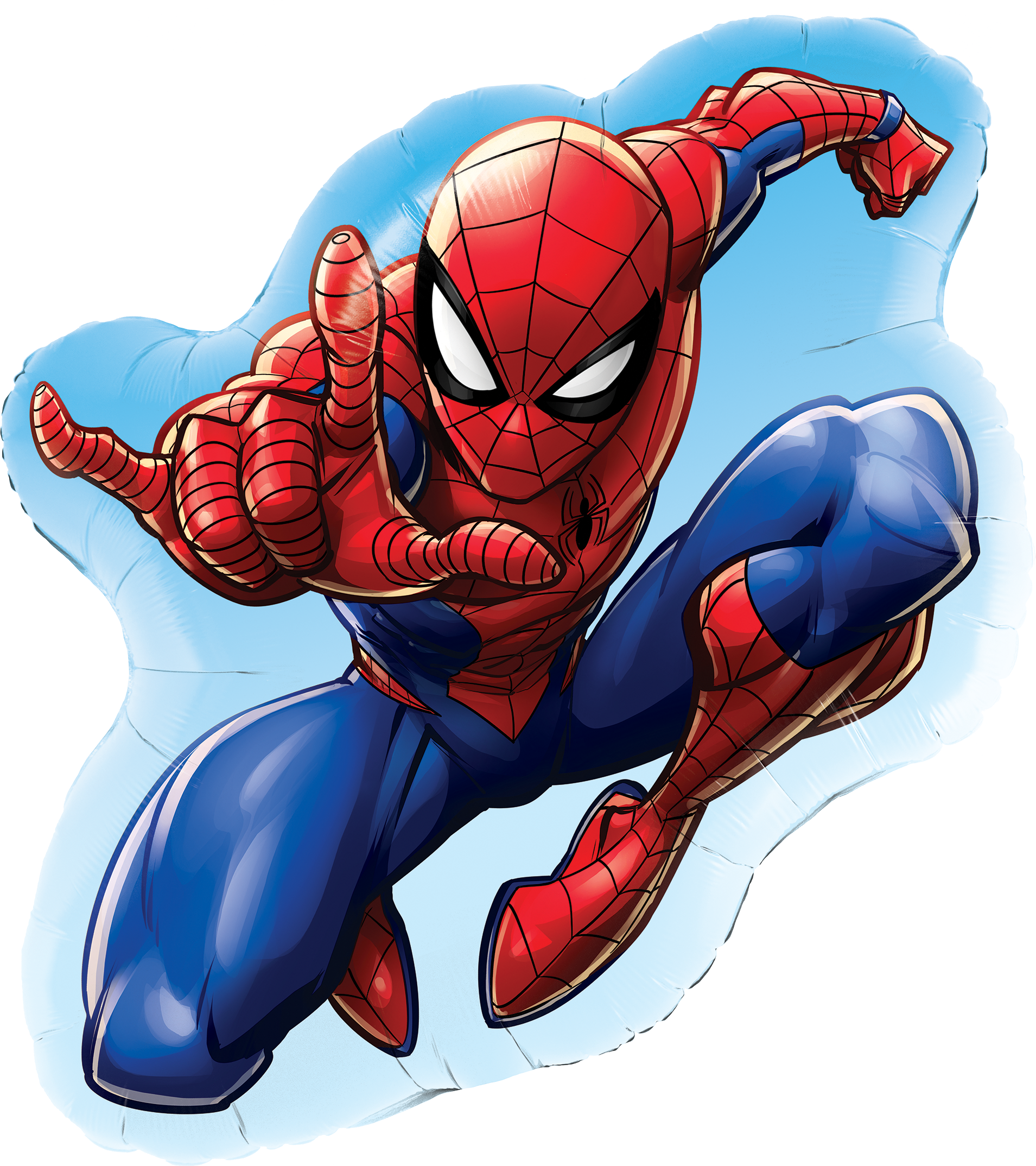 Universal 35" Spider-man Shape Foil Balloon - Livro Médio Ler E Colorir Homem Aranha - Culturama (1909x2148), Png Download