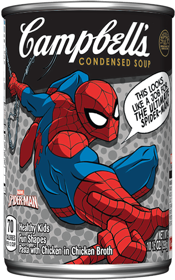 Marvel's Spider Man Classic Spider Man Series Campbell - Campbell's Cream Of Tomato Condensed Soup 295g (720x720), Png Download