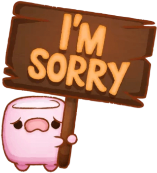 I'm Sorry Marshmallow - Ksis (360x360), Png Download
