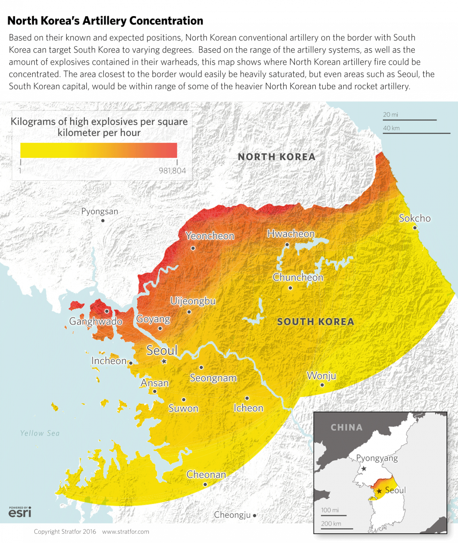 North Korea's Artillery Concentration - North Korea Artillery Seoul (1480x1754), Png Download