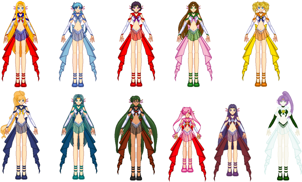 Sailor Moon Wedding Dresses Photo - Sailor Moon Body Base (1024x605), Png Download