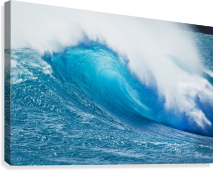 Beautiful Blue Ocean Wave Canvas Print - Posterazzi Beautiful Blue Ocean Wave Posterprint 17.00 (429x344), Png Download