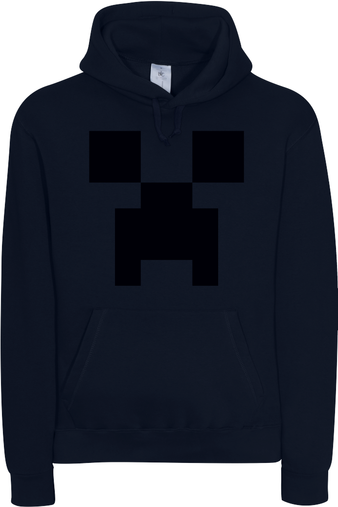 Creeper Sweatshirt B&c Hooded (1044x1044), Png Download
