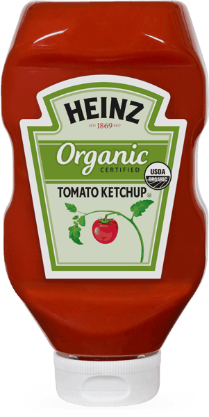 Heinz Organic Tomato Ketchup - 32 Oz Bottle (301x600), Png Download