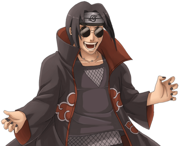 Naruto Itachi Sharingan Crazy Anime Akatsuki - Itachi Funny (624x507), Png Download