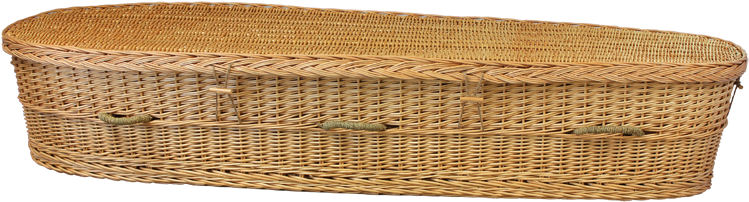 Woven Willow Coffin - Willow Casket (800x288), Png Download