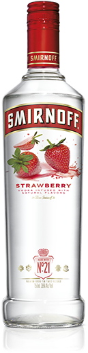 Strawberry Vodka - Smirnoff Vodka 80 750ml (400x532), Png Download