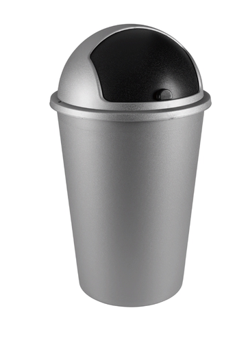 Garbage Can, Silver - Steel (500x500), Png Download