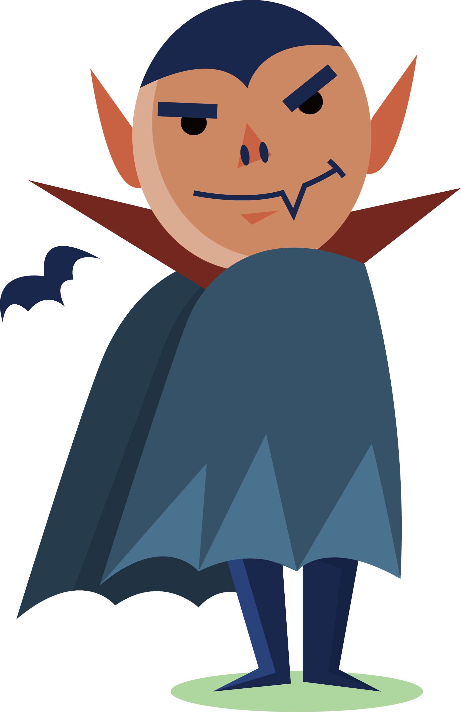 The Vampire Diaries Icon - Imagenes Como Pintar De Zombie Vampiro Frankenstein (1835x2835), Png Download