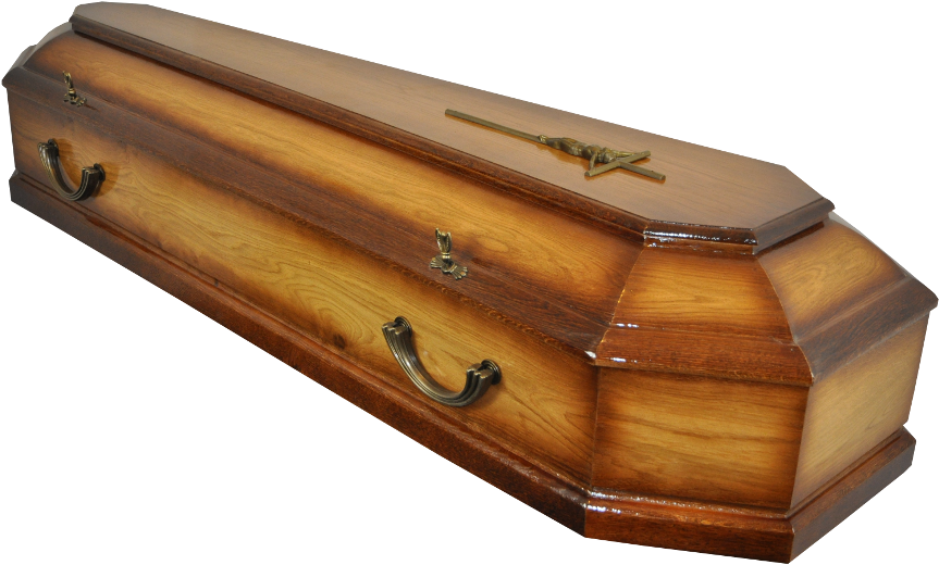 Spanish Shaded Oak Coffin - Plywood (1000x1000), Png Download