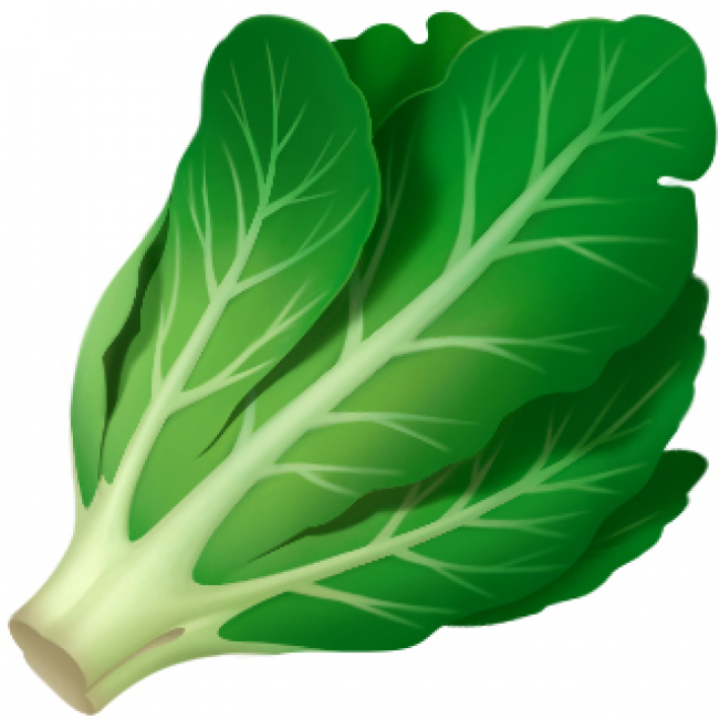 Lettuce Emoji - Iphone Bagel Emoji (866x650), Png Download