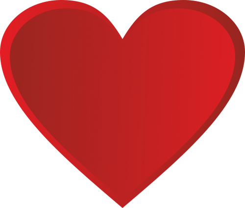 Heart,love,valentine's Day,red,symbol,colorful Heart,at - Love Heart (500x425), Png Download