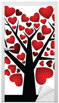 Valentine Tree With Love Heart, Vector Illustration - Vector Graphics (400x400), Png Download
