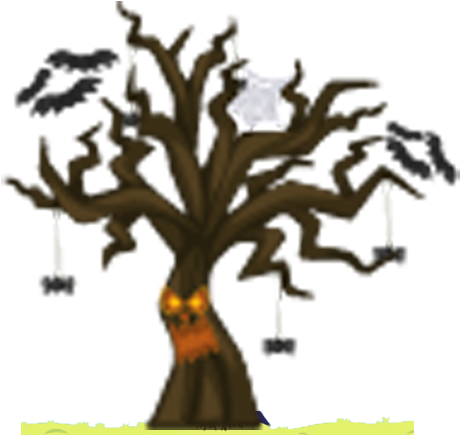 Halloween Tree (481x445), Png Download