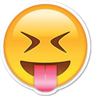 Emoticon - Face With Stuck Out Tongue Emoji Png (349x360), Png Download