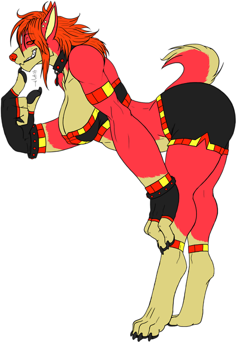 Mailmarede3rpy, Breasts, Diamond Dog, Digitigrade Anthro, - Furry Red Dog (500x704), Png Download