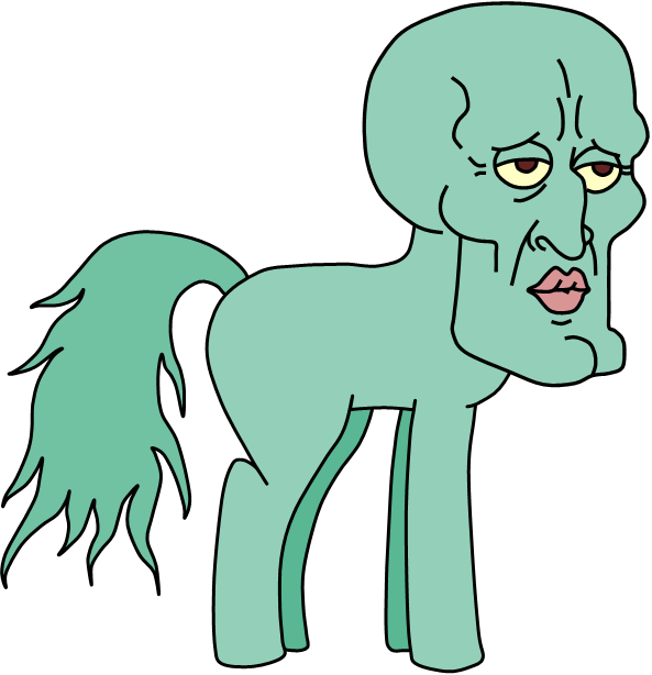 Squidward Wallpaper - Handsome Squidward Transparent (593x614), Png Download