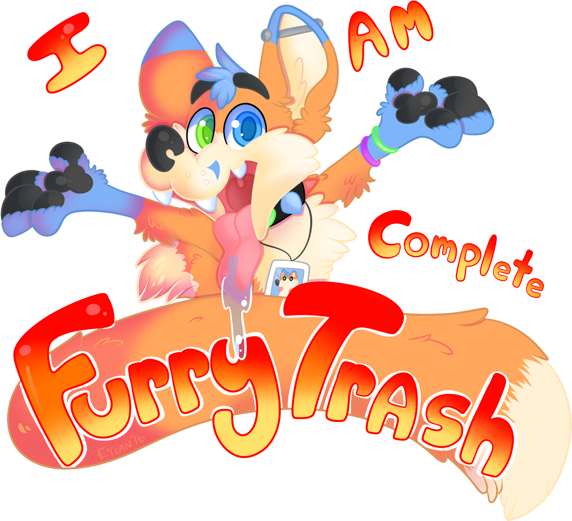 Furry Meme Png Svg Free Library - Waste (2000x1774), Png Download