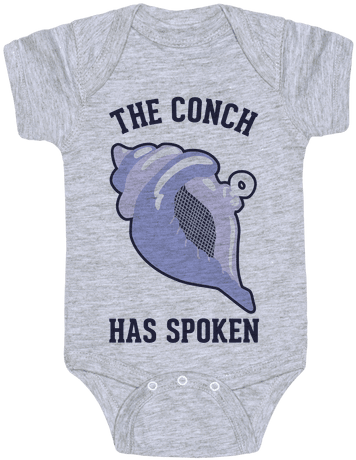 The Conch Has Spoken Baby Onesy - Board Game Baby Clothes (484x484), Png Download