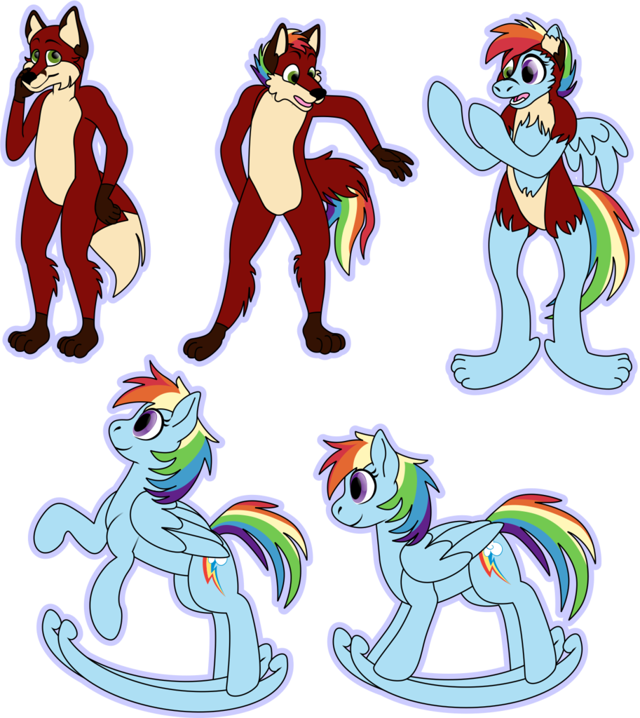 Khramchee, Fox, Frown, Furry, Inanimate Tf, Objectification, - Rainbow Dash (913x1024), Png Download