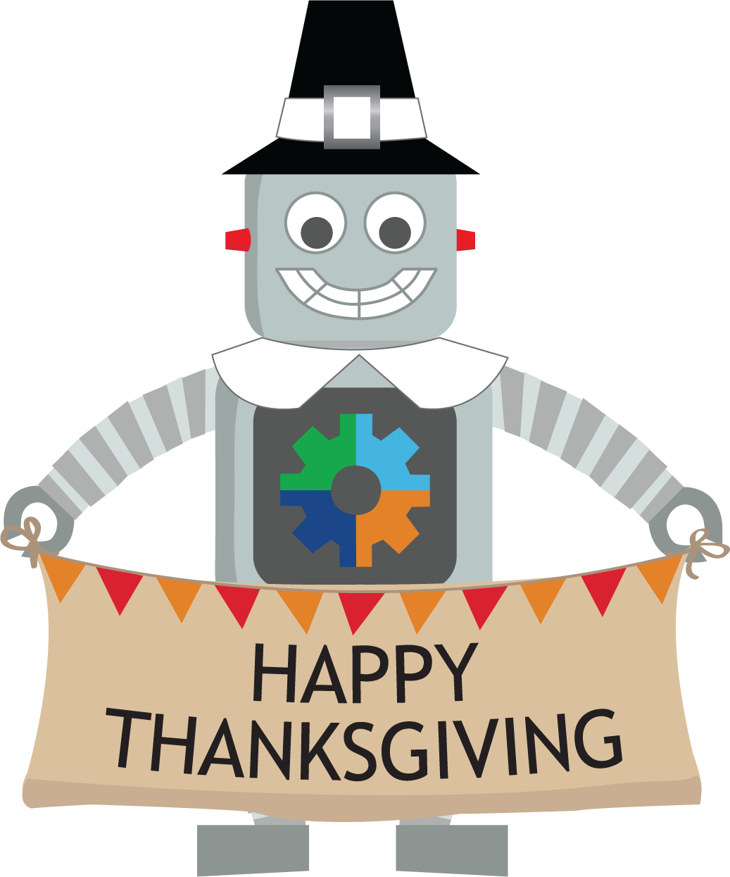 Thanksgiving Pilgrim - Comforter (1037x1245), Png Download