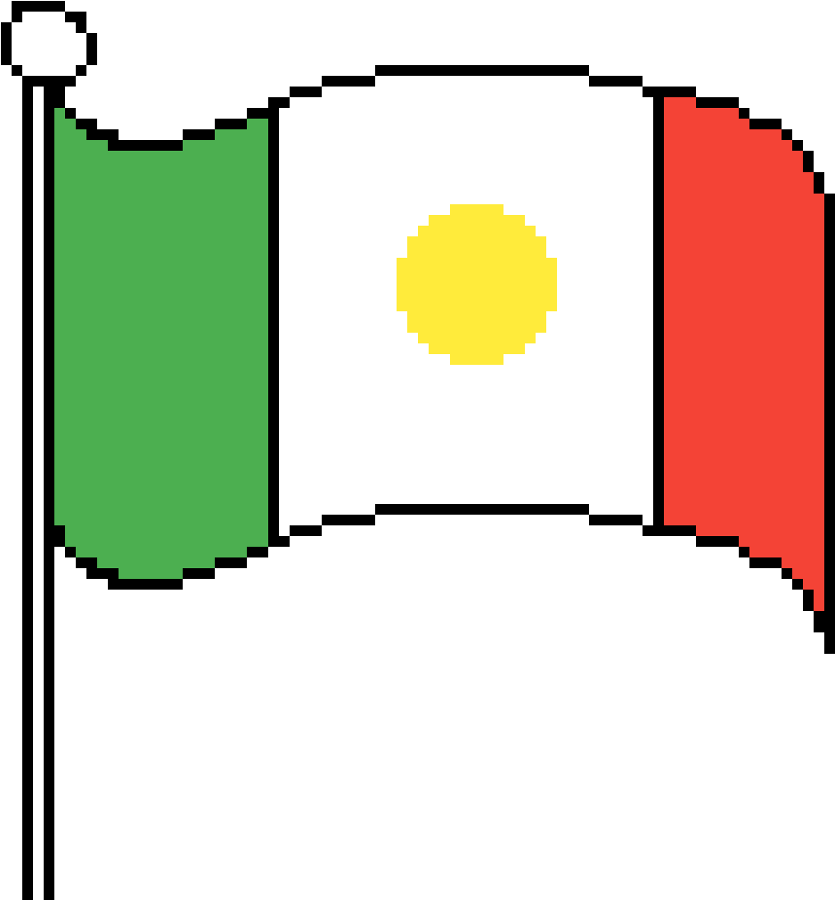 Mexican Flag - Mario Flag (1200x1200), Png Download