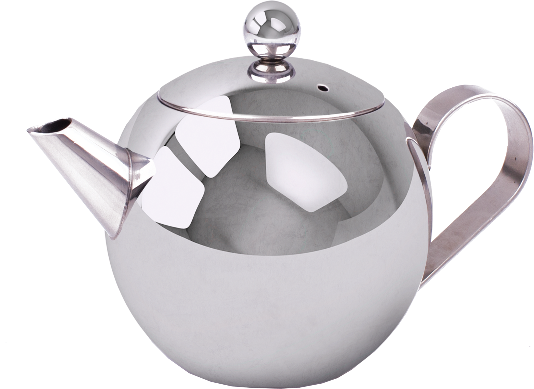 Download Stainless Steel Teapot 450ml Teaology Teapot For One Stainless Steel Full Size PNG