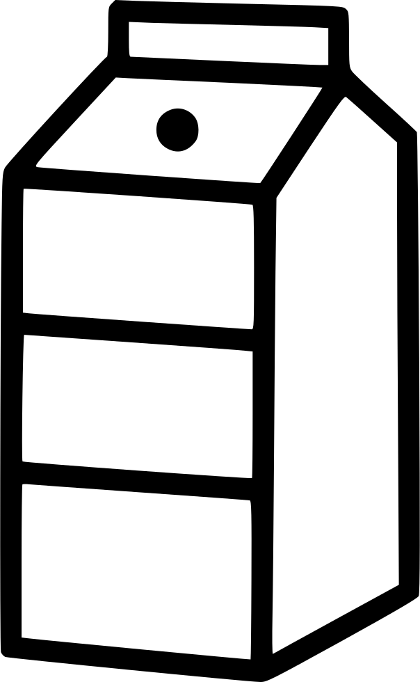 Png File Svg - Milk Carton Svg (604x980), Png Download