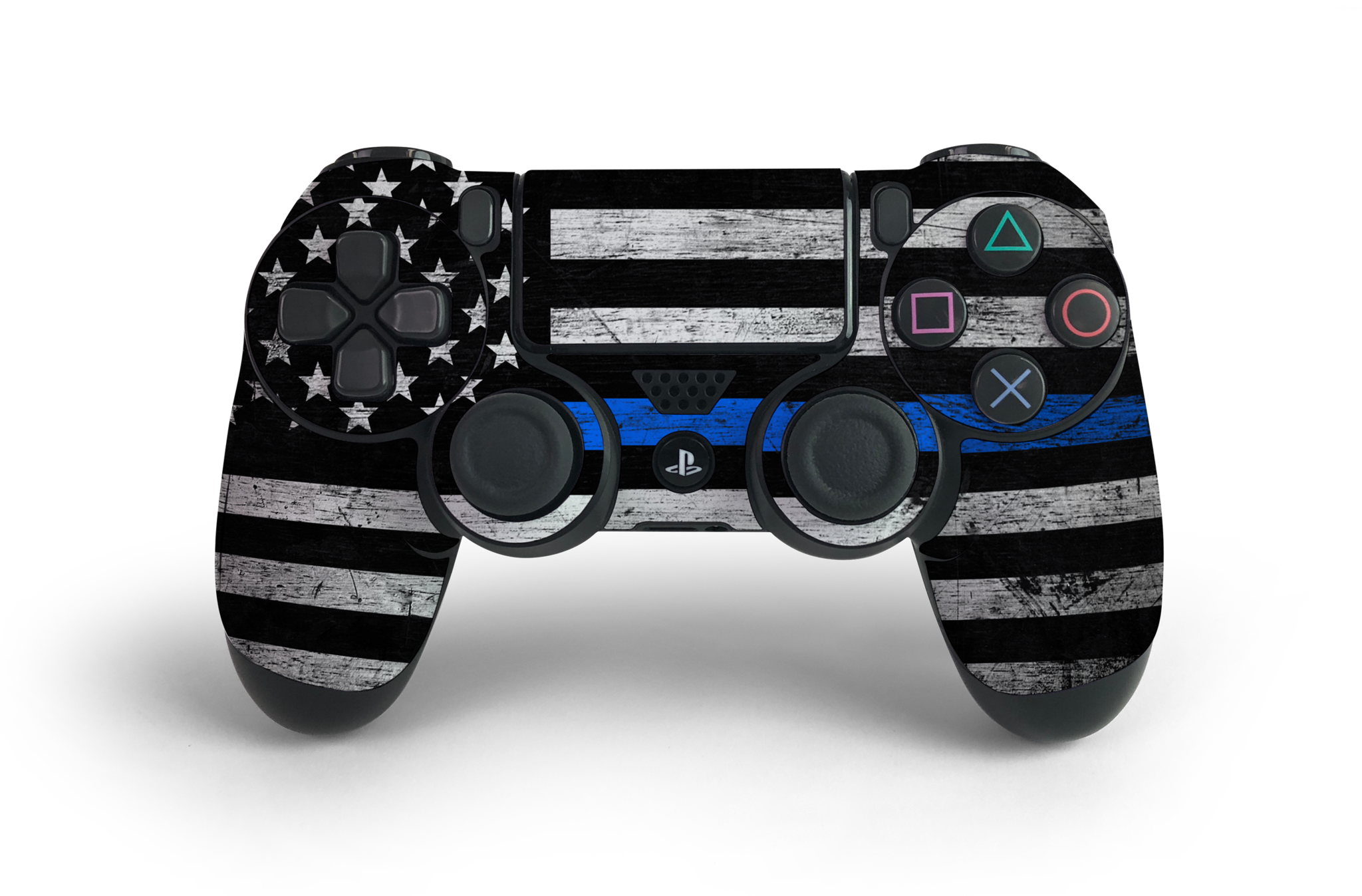 Ps4 Controller Thin Blue Line Decal Kit (2047x1425), Png Download