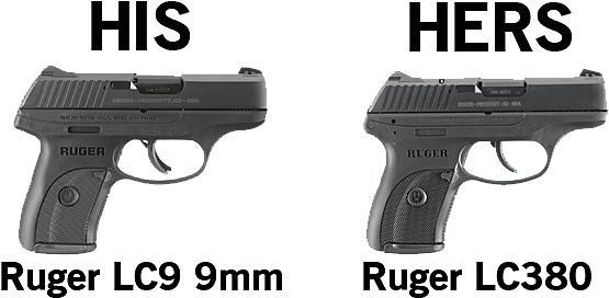 The Couple That Shoots Together, Stays Together And - Ruger Rug 3253 Lc380ca 380 3.12 **ca** Bl - Sh2999 (630x300), Png Download