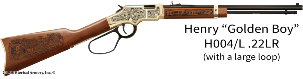 Wild Bill Hickok Limited Edition Engraved Rifle - Old Henry Rifles (1022x272), Png Download