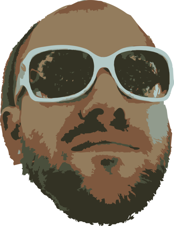 Sunglasses Goggles Man Snout - Clip Art (578x750), Png Download