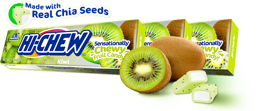 Hi-chew™ Goes Tropical With The Launch Of New Kiwi - Hi Chew Fruit Chews Kiwi (867x368), Png Download