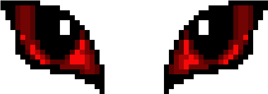 Evil Eyes - Evil Eyes Pixel Art (590x230), Png Download