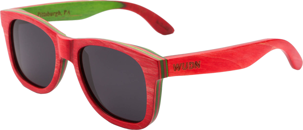 Mens & Women's Recycled Skatedeck, Bluntslide Sunglasses - Mens & Women's Handmade Natural Skateboard Wood (1024x440), Png Download