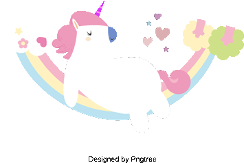 Sleeping White Unicorn, Vector Png, Unicorn, White - Vector Graphics (360x360), Png Download