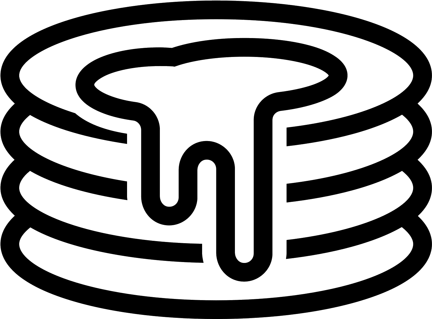 This Looks Like A Stack Of Four Pancakes - Pancake Icon (1600x1600), Png Download