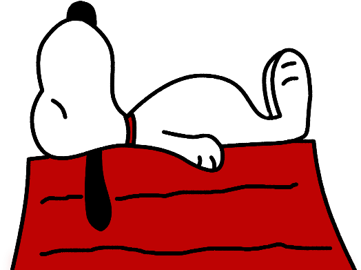 Snoopy Sleeping Png - New* Hot Snoopy' & Doghouse Round Pink Plastic (545x405), Png Download