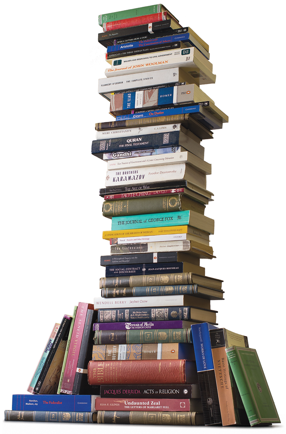 A Stack Of Great Books - Book (1003x1440), Png Download